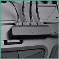 CRE Computer for Case Fan Hub 1 to 4 PWM Fans Speed Controller 4pin 3pin PC PWM Fan Hub Fan Speed Co