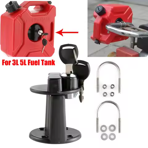 Car Bracket Lock Fastener For 3L 5L Fuel Tank Mount Petrol Can Holder Universal For RV SUV Spare Oil
