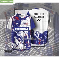 Petronas Jersey Badminton T Shirt Cheap Badminton Jersey Custom Nickname Unisex Casual Short Sleeve 