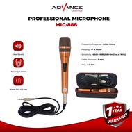 Advance MIC-888 Single Professional Dynamic Microphone Wired Karaoke Mic Official 1 Year Warranty