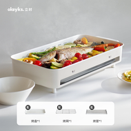 olayks多樂盤電烤盤烤肉家用烤盤烤腸機家用小型多功能燒烤爐