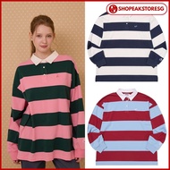 KIRSH, STRIPE RUGBY LOOSE-FIT T-SHIRT, POJ53C2KRL01 (KPKH146)