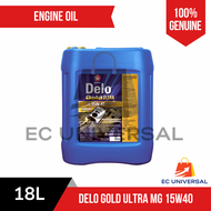 Caltex Diesel Engine Oil Delo Gold Ultra 15W40 MG Multigrade (18L) Liters Pail | EC Universal Offici