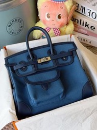 Hermes Birkin25 cargo海軍藍銀扣 U刻 有單