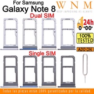 For Samsung Galaxy Note 8 N950 Single / Dual SD Card and Sim Card Tray For Galaxy Note8 Sim Card Slot Holder Card Holder Reader SD Slot Adapter Replacement Part
