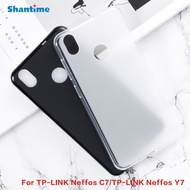 White Black Phone Case Cover TP-LINK Neffos C7 Y7 C9S C9 Max X20 Pro C15 C5 Plus C9A X9 C5A Y5 Y6 Y5i X1 Lite N1 Plain TPU Soft Casing