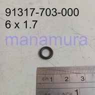 C70 / EX5 Magnet / Magneto (Small) O-Ring 91317-703-000 Size: 6x1.7