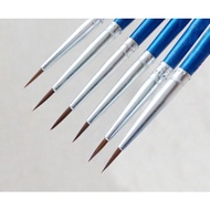 Paint Brush for miniatures model #000 Nylon Hair Artist Paint Brush Acrylic Watercolor Round Fine Ha