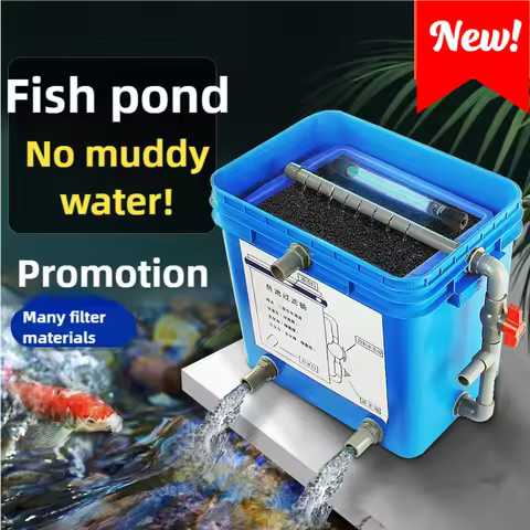 Courtyard Fish Pond Filter Koi Pond Indoor Outdoor Filter Barrel External Box Fish Pond Water Circul