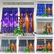 New Produk Gorden Pintu Atau Jendela Panjang Kamar Tidur Aesthetic Mewah Minimalis Ukuran 100Cm X 20