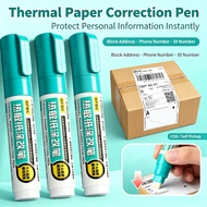 Thermal Paper Eraser Pen 2in1 Liquid Delete Address Cover Personal Information On Receipts Parcel Bo