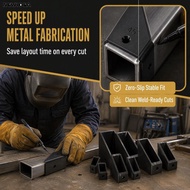 NEWIDEA Mark Template, Multi Size Square Tube Angle Jig,  Scale Angle Mark Solid Build Profile Cut C