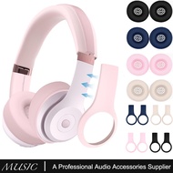 Protective Silicone Ear Pads Headband Covers for Beats Solo 4 solo4 Wireless on-Ear Headphones