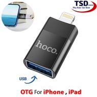 Đầu Chuyển OTG Hoco UA17 Cho iPhone iPad Dùng Cổng Lightning Chính Hãng