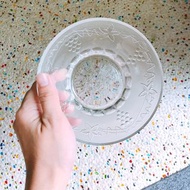 (全新) 數量1。印字玻璃碗 水果碗 沙拉碗 飯碗 透明碗 盤碟