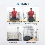 KANDANG HEWAN KUCING ANJING KELINCI SUGAR GLIDER AYAM - KANDANG BESI LIPAT - HIGH QUALITY - PET CAGE