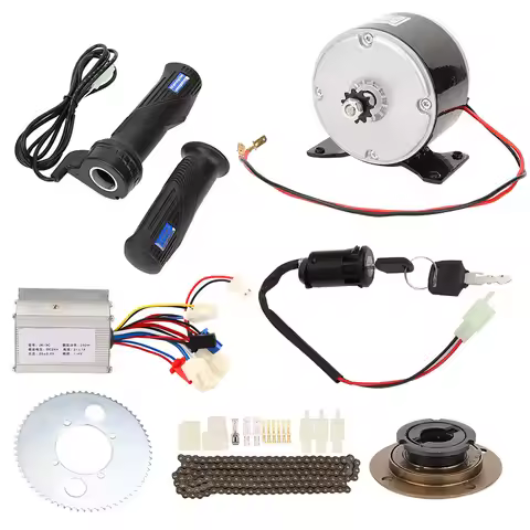 9pcs/Set 250W 24V Electric Bicycle Brush Motor Set E-Bike Conversion 2750 rpm Motor Controller Kit