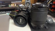 販售 【名稱】：nikon d5600(日規）+鏡頭鏡18-140mm  和一顆35mm定焦鏡