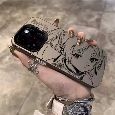 Hot Frieren Anime Cute Hard Phone Case for IPhone 17 16 15 14 13 12 11 Pro Max Plus 17 Air 16E X XR 