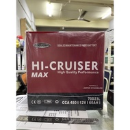 Hi-Cruiser Max Japan NS70L (70D23L) CCA450 12V/60AH Car Battery