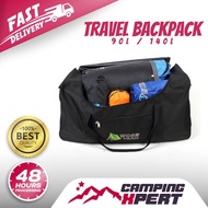 90L / 140L Travel Bag Backpack Storage Bag Large Bag Hiking Camping Bag Waterproof Beg Galas Mendaki