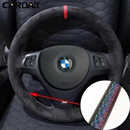 Customized Car Steering Wheel Braid Soft Suede Cover For BMW E81 E90 Pack M Sport M3 E91 E92 E93 E87