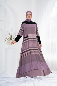 Zivana Dress Gamis Salur Baju Muslim Wanita By Shalu Nisabila