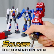 Autobot Pen Children's Deformable Transformer Pen Optimus Prime Warrior Deformable Ballpoint Pen