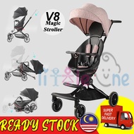 Little one Advanced V8 Ultralight Foldable 2-Way Facing Magic Stroller Adjustable Awning & Rotating 