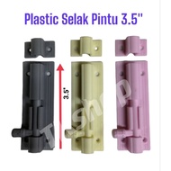 PVC DOOR LATCH/PLASTIK SELAK PINTU 3.5''(NO SCREW)