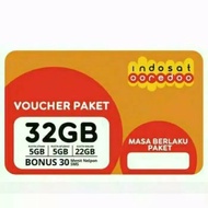 Voucher Internet Indosat Ooredoo 32GB