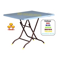 meja lipat 💻3V Plastic Square Folding Table 3x3 / Study Table / Restaurant Furniture / Meja Lipat / Hawker Table