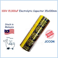 100V 15000uF 15,000uF Electrolytic Capacitor Kapasitor Horn 35*100mm Elco JCCON