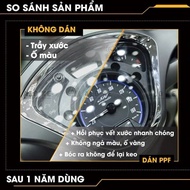 PPF Motorcycle Watch Face Sticker - (comes with PPF sticker solution + 1/2 cleaning cloth + foam wip