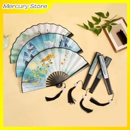Chinese Silk Folding Fan Ancient Chinese Style Folding Fan Folding Hand Fan Silk Material Fan