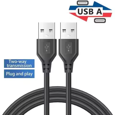 0.5m/1m/1.5m USB 2.0 A Male to A Mmale Data Sync Charger Extension Cable Cord USB Date Transmission 