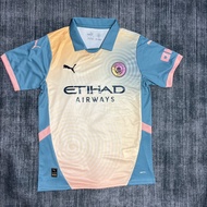 24/25英超歐聯曼城第二作客足球球衣