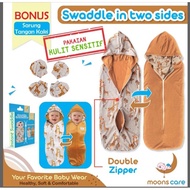Dita moons Alternating Bedong (2 sides) motif | Baby swaddle two sides zipper