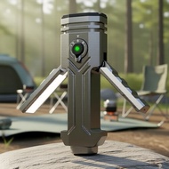 3200-Lumen 4-in-1 Foldable Torch: Spotlight, Purple & Green Beams