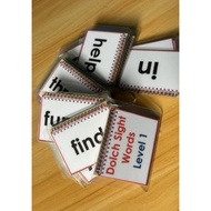 DOLCH AIGHT WORDA LV1 40 PCS ID SIZE LAMINATED FLASHCARD
