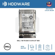 DELL 7.68 TB SAS 12 G RI 2.5" SSD // 0GT7GT // GT7GT // SDFBE83DAB01 // KPM5XRUG7T68