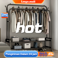 LG Rak Gantungan Baju Dengan Roda Rak Baju Estetik Minimalis Rak Baju Gantung Portable 150CM