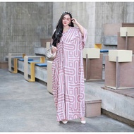 Baju Gamis Kaftan Syari Tiedye Rayon Premium Jumbo Ld 170cm Muslim Women Long Sleeve Batik Sogan Bat Homemade Latest Motif 2023 Now Viral