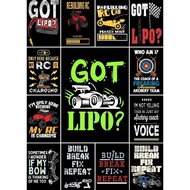 Text Art Poster for RC Car Enthusiasts  Got Lipo  Modern Interior Design Wall Decor Print Collection