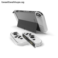 TWE Crystal Protect Shell Compatible Nintendo Switch OLED Transparent Hard Case Cover for Switch OLED Console Accessories SG