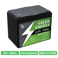 LiFePO4 Battery 12v 12ah/20ah/30ah/50ah/100ah Lithium Battery with BMS Rechargeable Battery