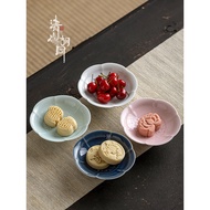 stainless steel tray cupcake box Piring Minuman Seramik Cina Qingshan Hutong Piring Buah Kecil