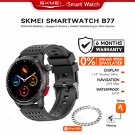 【Next Day Delivery】SKMEI B77 GPS smartwatch 1.43-inch AMOLED high-definition screen waterproof watch