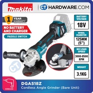 Makita DGA518Z Cordless Angle Grinder 18V 125mm (5") Without Battery & Charger