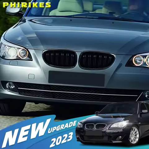 Front Kidney Double-Grille Carbon Fiber Grille For BMW 5 Series E60 520i 523i 525i 528i 530i 535i 55